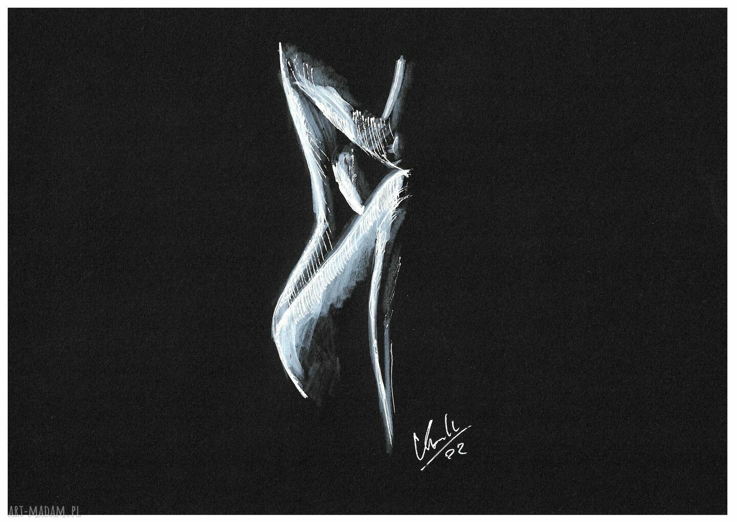Akt 18 A4 - grafika akt kobiecy w stylu Fine Art