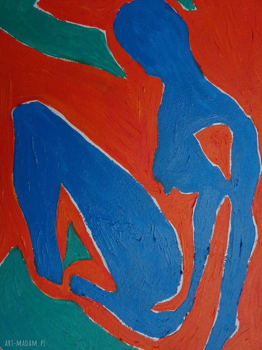 Obraz olejny fowizm w stylu Henri Matisse „Taniec” (A4) ręcznie malowany