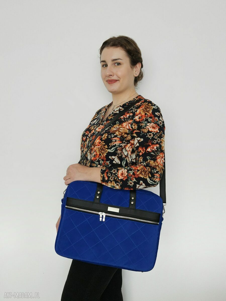 na laptopa: Torba biznesowa Melania chabrowa Ręczne wykonanie