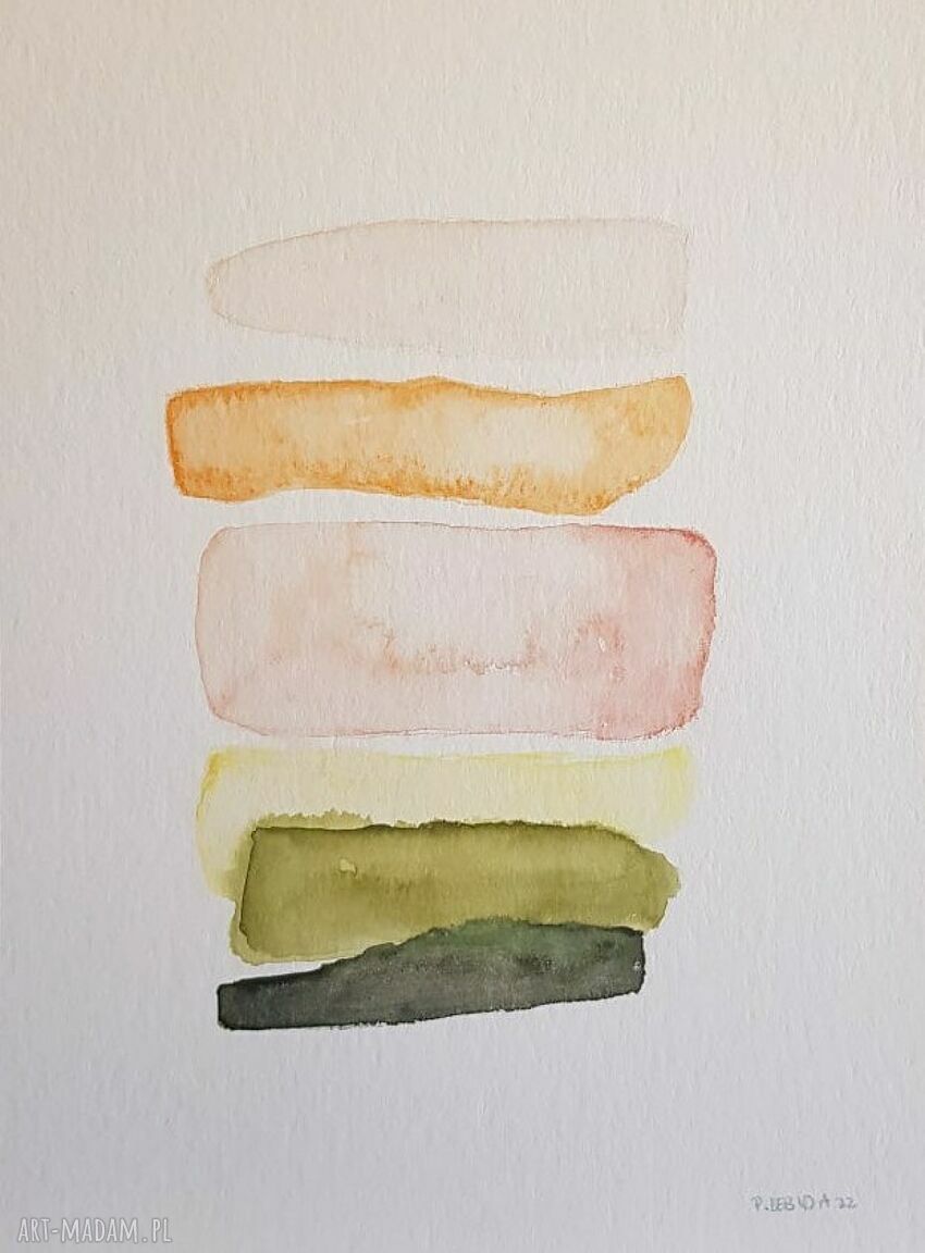 Abstrakcja - akwarela 24x32 cm (Paulina Lebida)