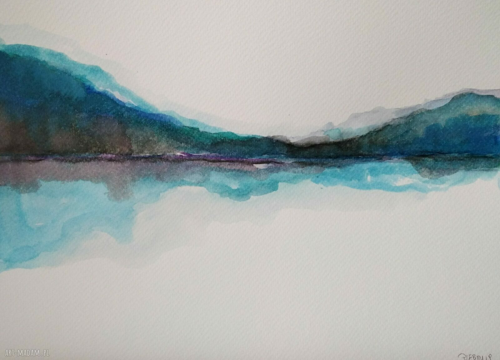 ABSTRAKCJA - akwarela w formacie A4