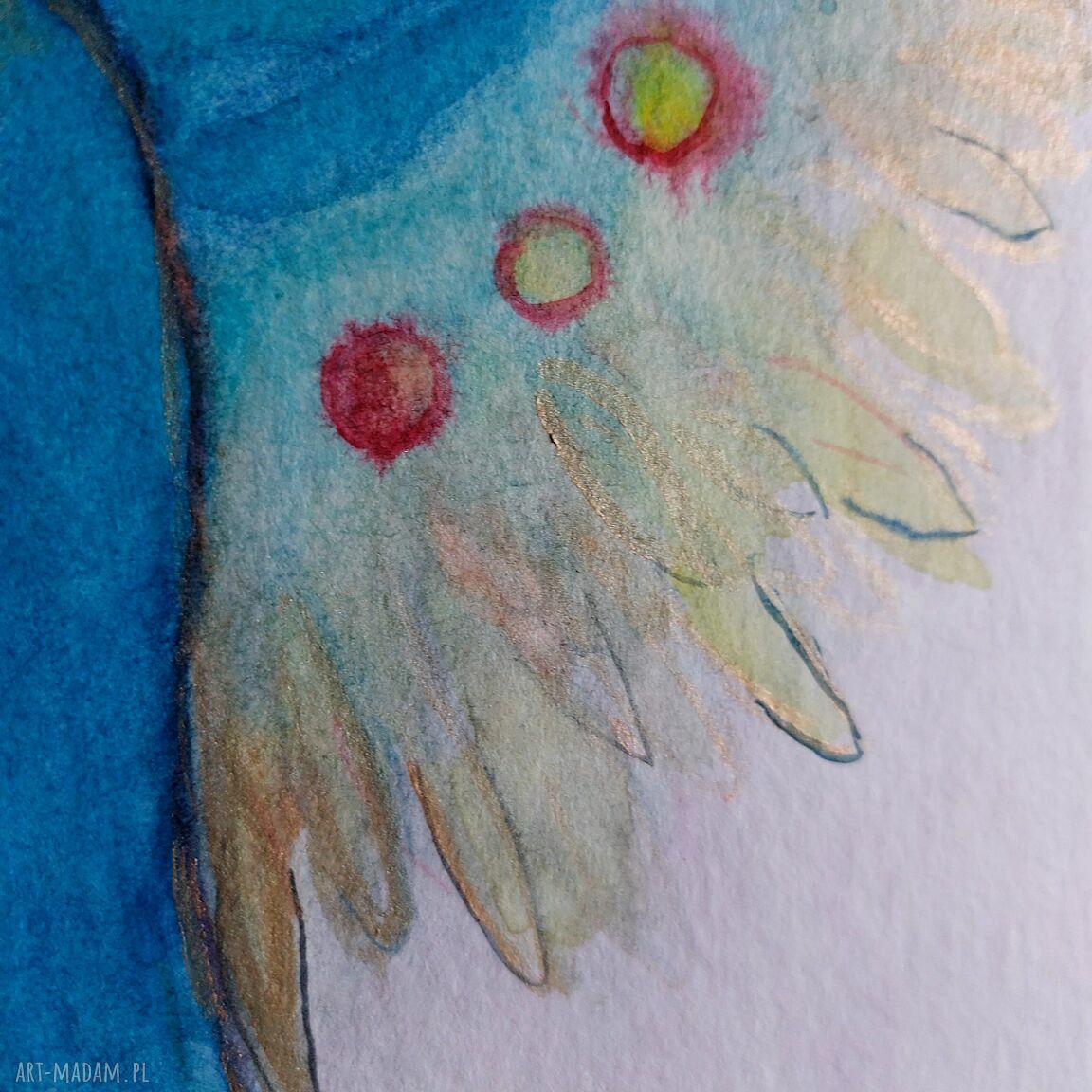 Anioł - akwarela formatu 24/32 cm (Paulina Lebida)