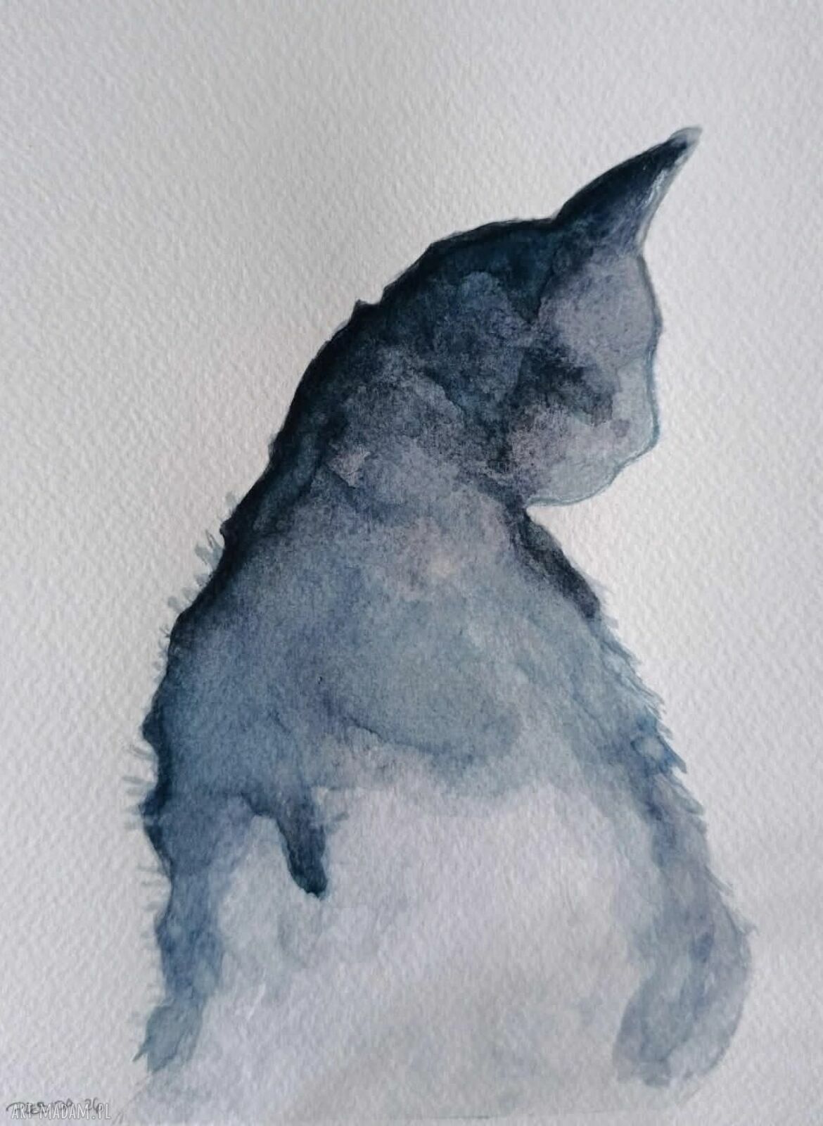 Kot - oryginalna akwarela 24 x 18 cm