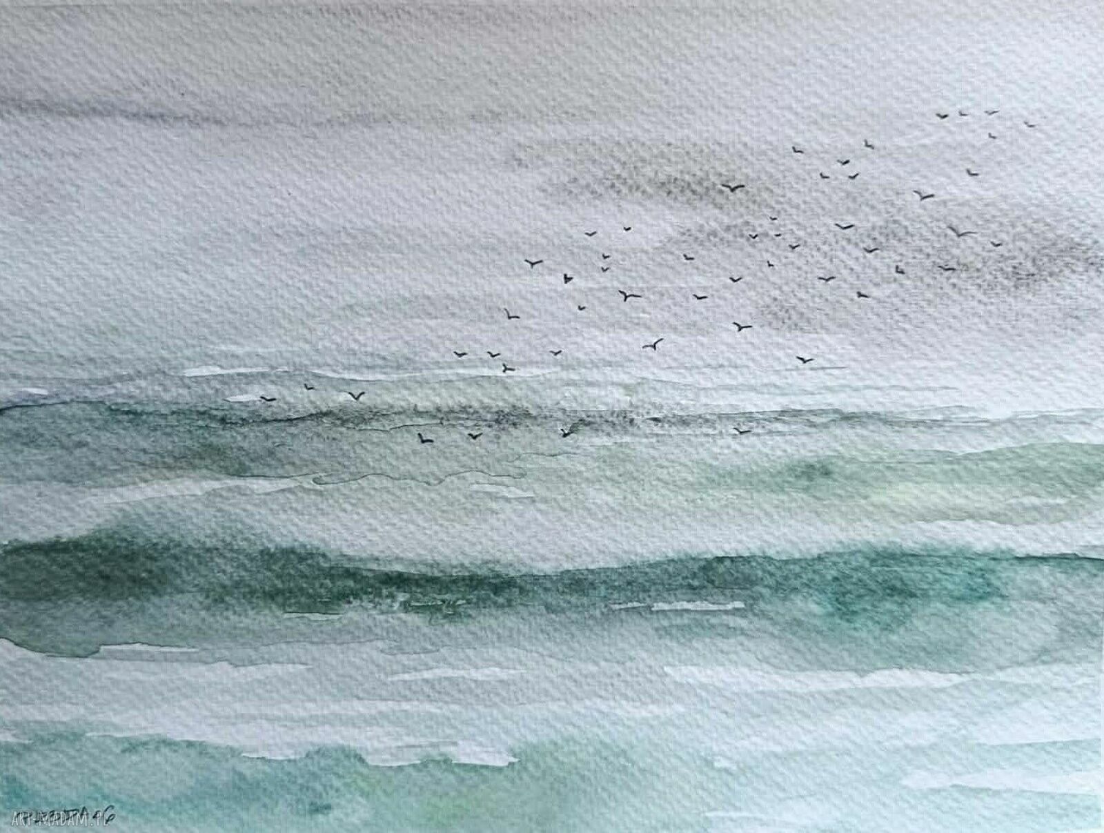 Akwarela „Morze” 18x24 cm