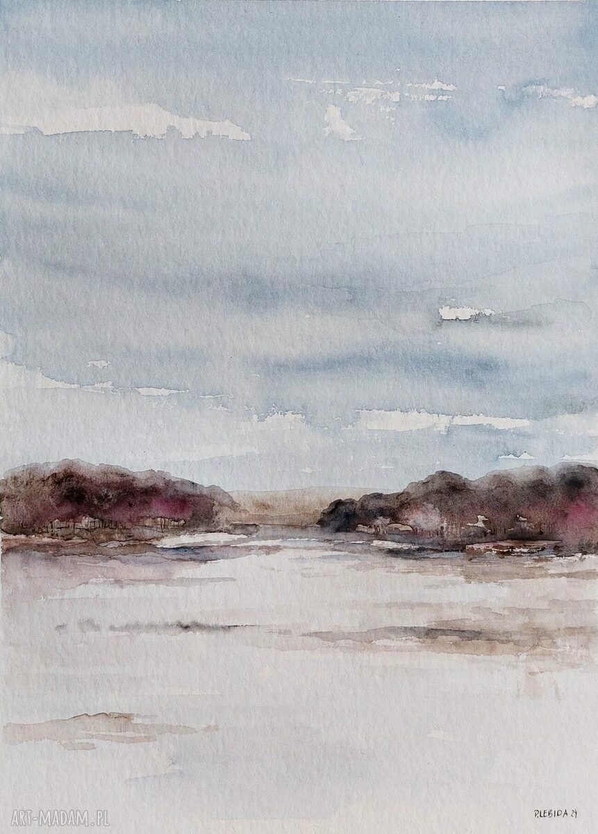 Pejzaż - akwarela formatu 32x24 cm (Paulina Lebida)