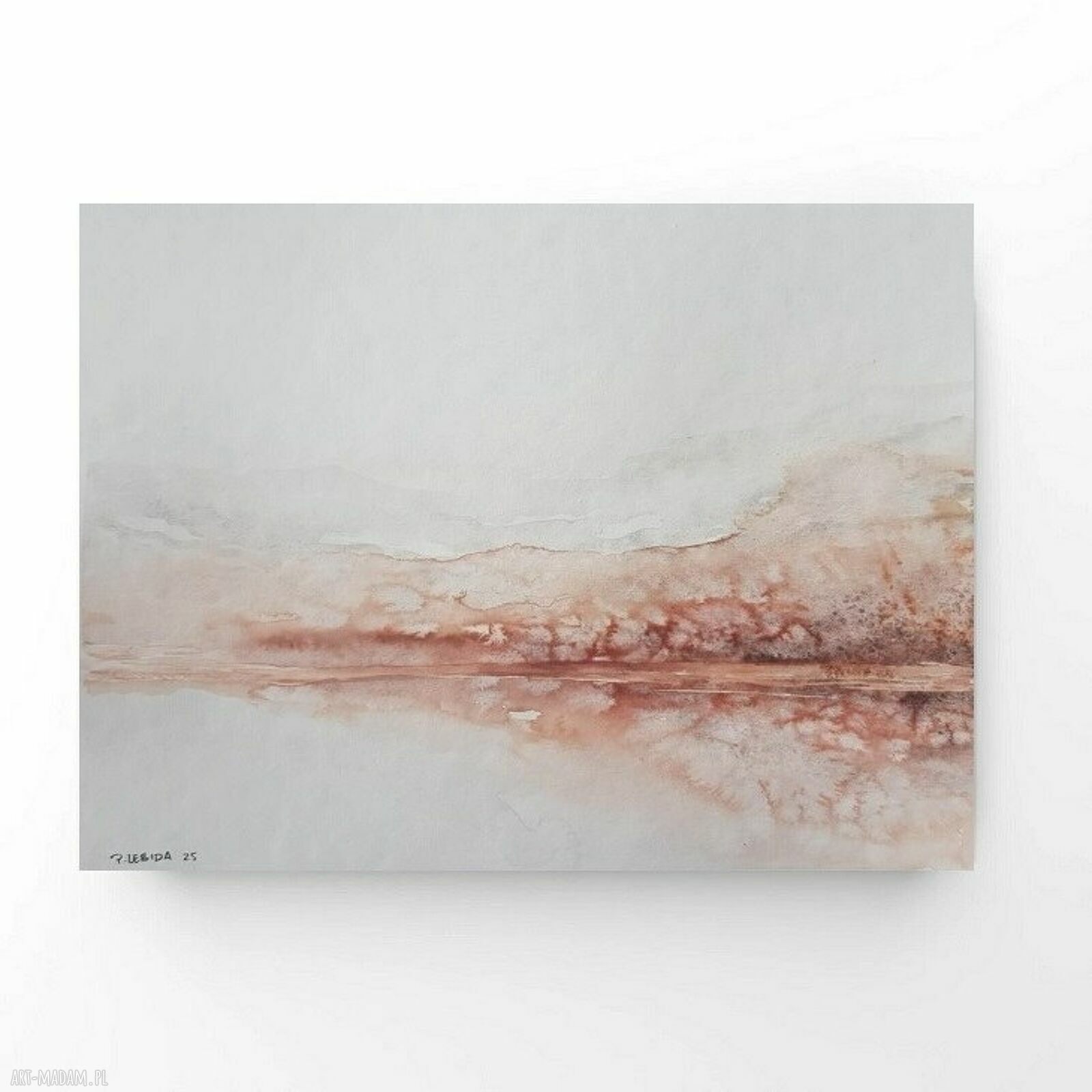 Pejzaż - ręcznie malowana akwarela 18x24 cm