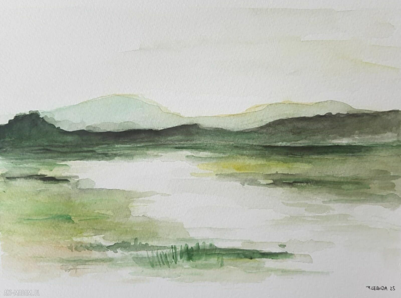 Oryginalna akwarela - pejzaż 18x25 cm