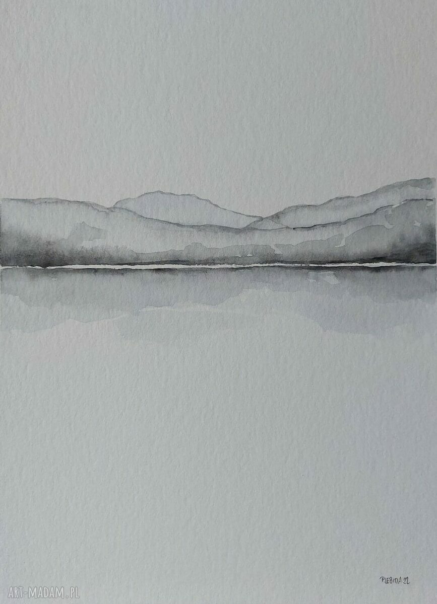 Pejzaż - akwarela w formacie 24/32 cm