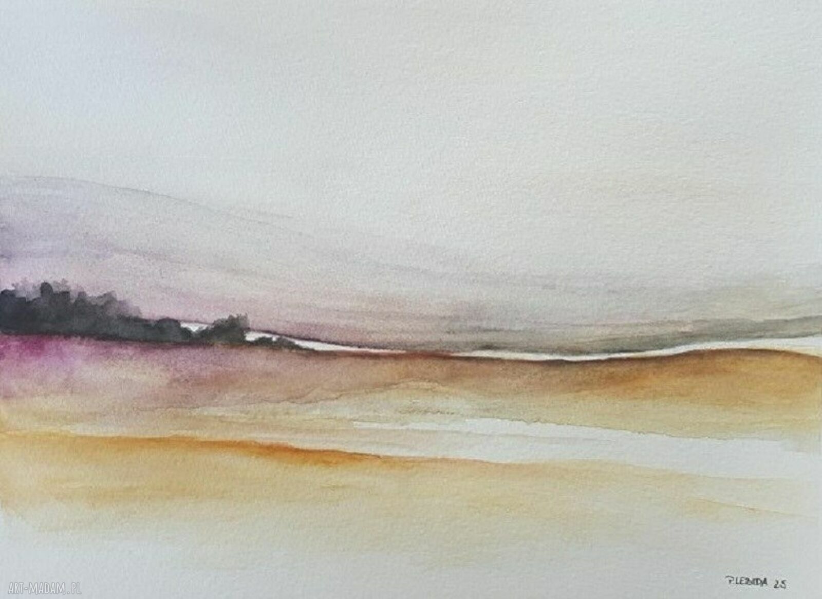 Pejzaż w akwareli 18 x 25 cm
