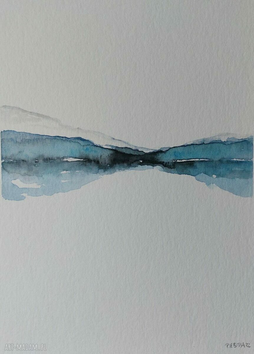 Pejzaż - akwarela formatu 24/32 cm