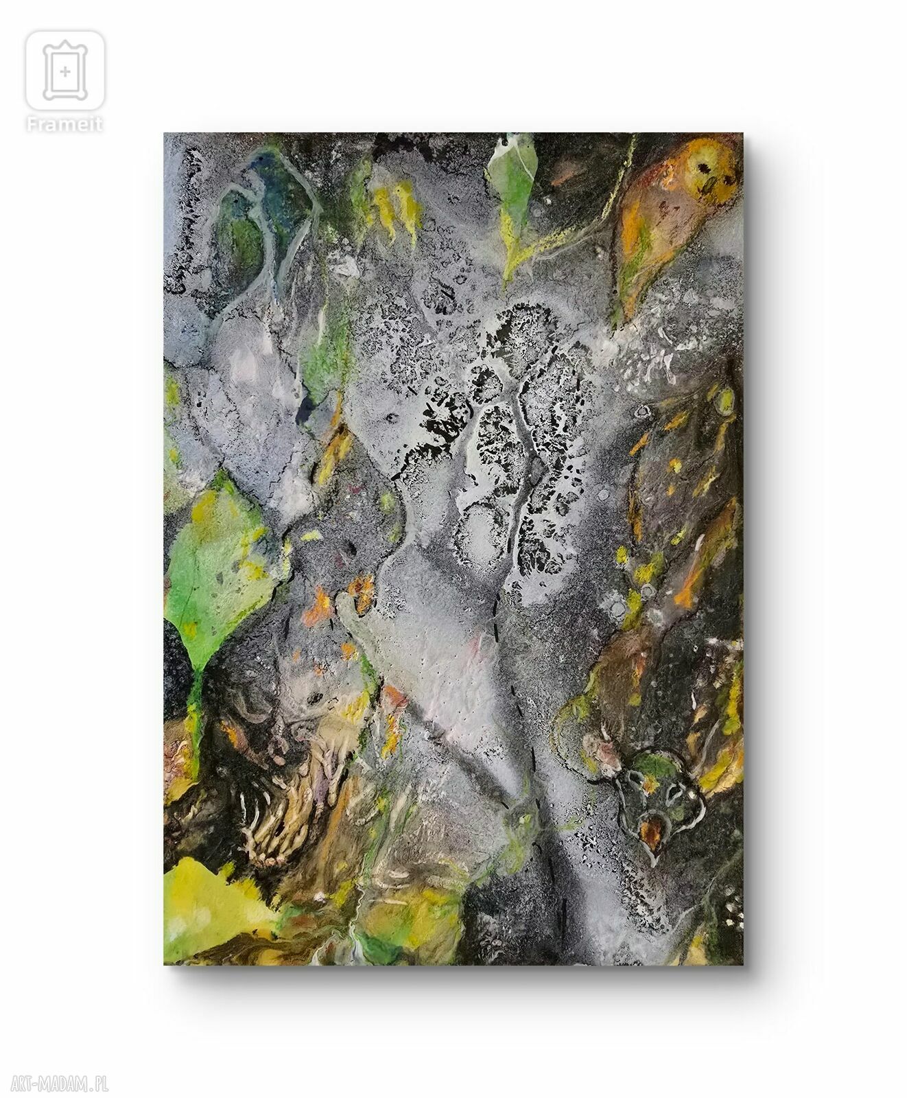 Akwarela pt. Leśny Świat - ręcznie malowany pejzaż na papierze 300 GSM