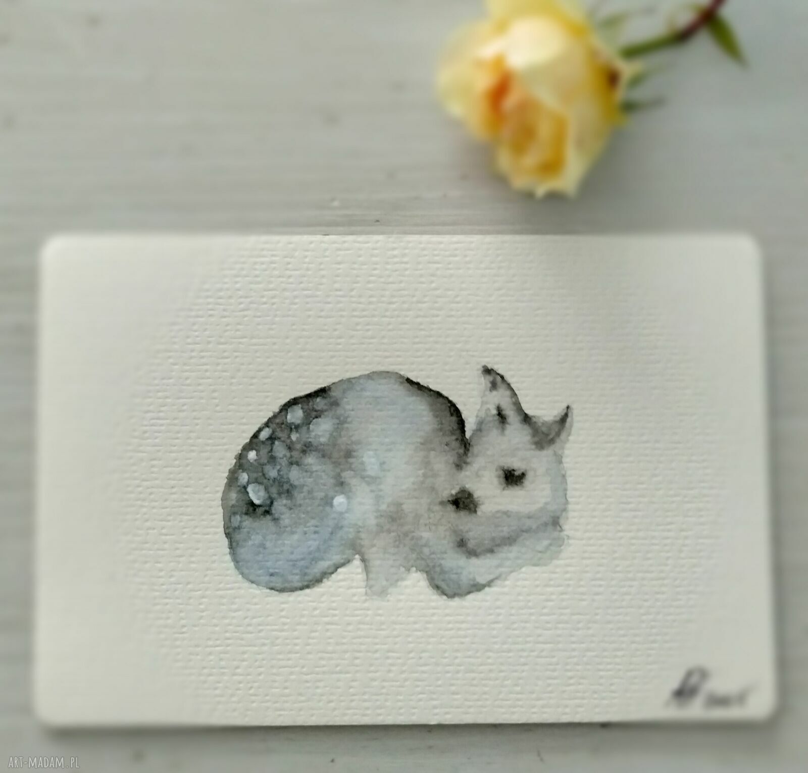 Sarenka - akwarela ręcznie malowana (10x15 cm)