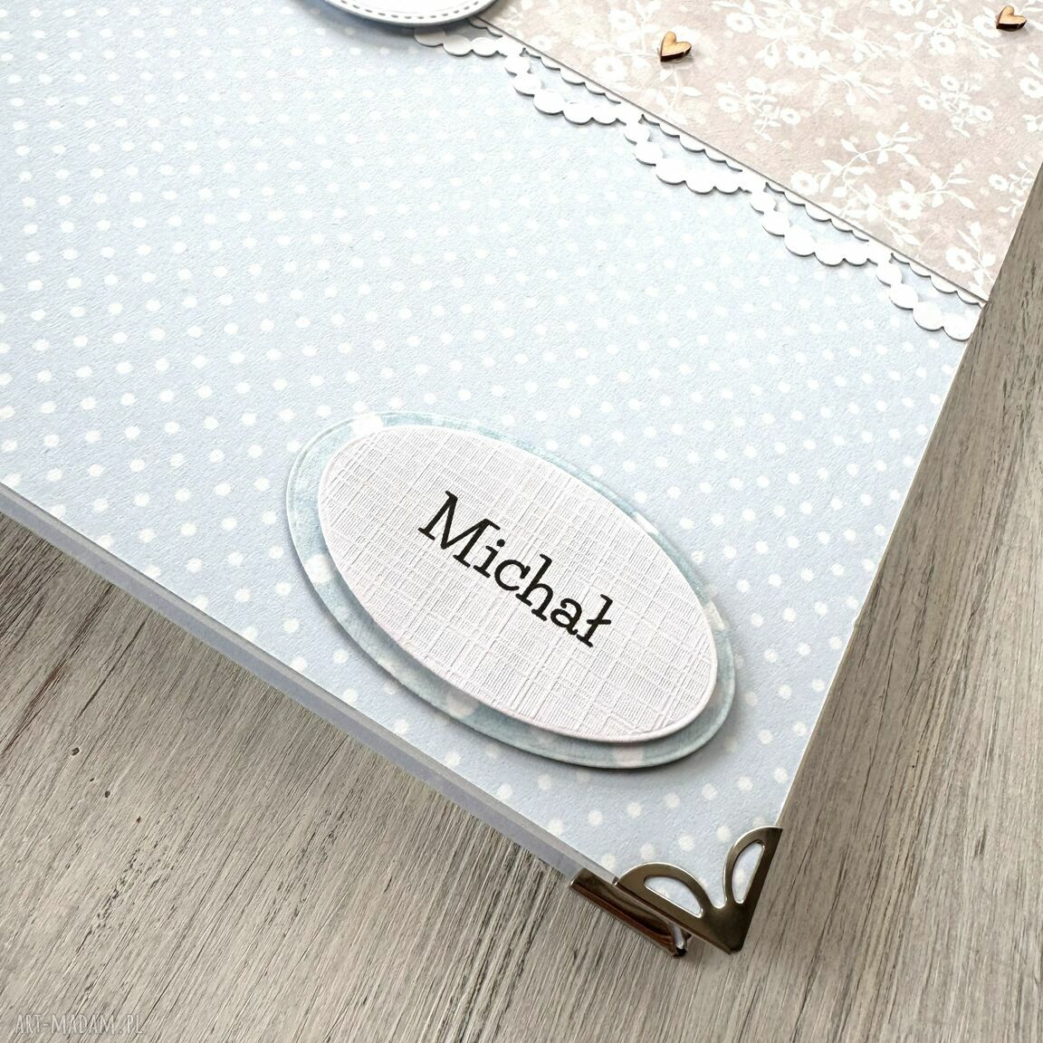 scrapbooking albumy: Album dla chłopca ręcznie wykonane