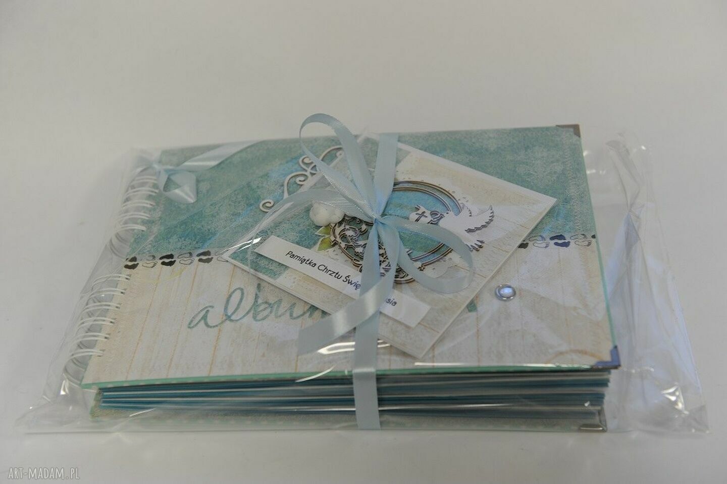 Album na Chrzest Święty dla maluszka - scrapbooking A4 z personalizacją