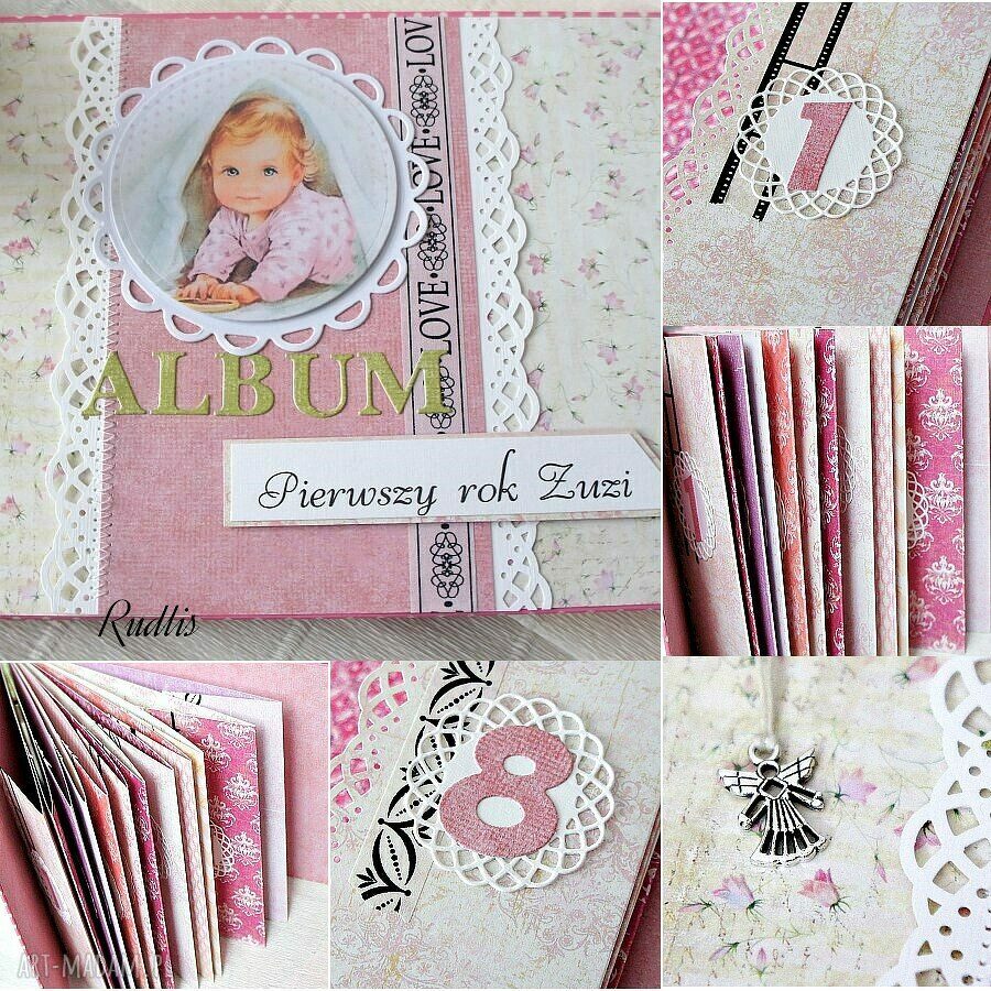 scrapbooking albumy ręcznie robione album dla dziewczynki