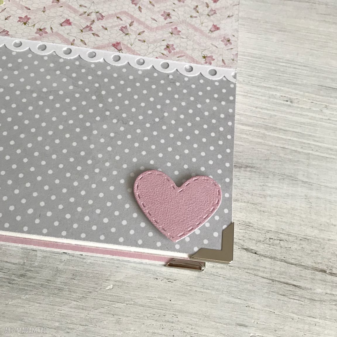 scrapbooking albumy: Album dla dziewczynki kolorowe karty handmade