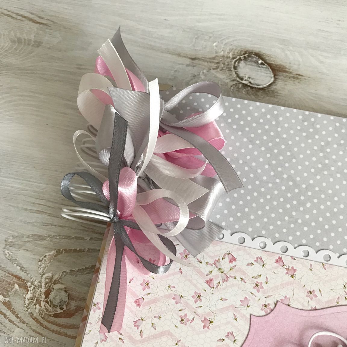 scrapbooking albumy: Album dla dziewczynki kolorowe karty handmade