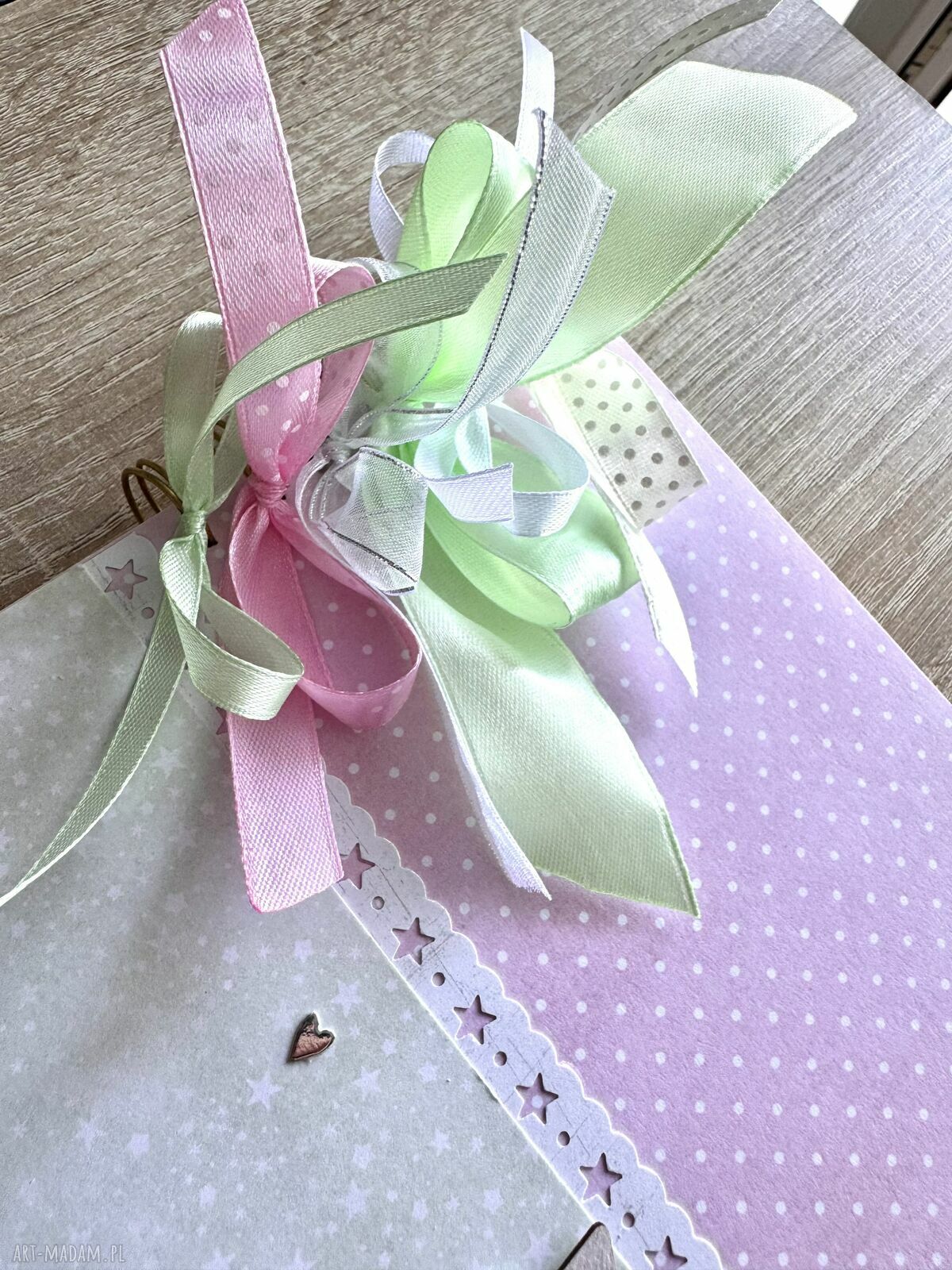 scrapbooking albumy: Album dla dziewczynki prezent chrzest roczek Autorskie