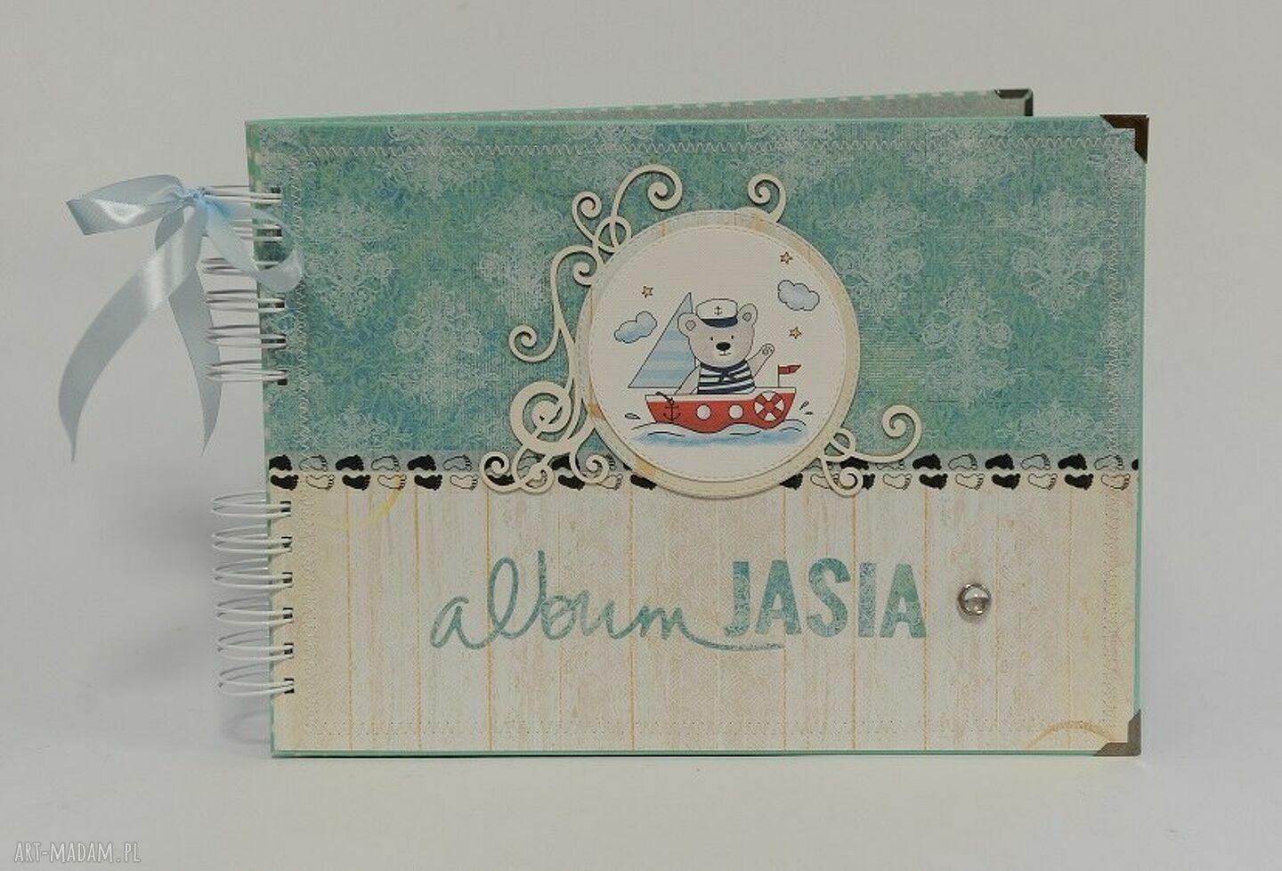 Album na Chrzest Święty dla maluszka - scrapbooking A4 z personalizacją