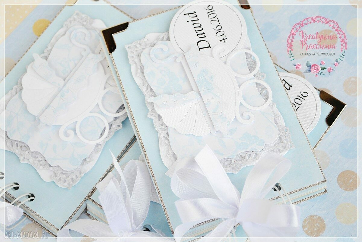 Album dziecięcy w formie scrapbookingowej pamiątki na zdjęcia 9x13