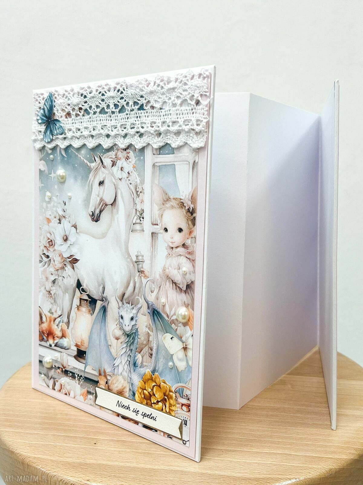 Bajkowy album harmonijkowy na zdjęcia - ręczne wykonanie