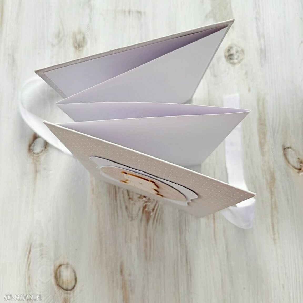 scrapbooking albumy: Album harmonijkowy na zdjęcia. z misiem hand made