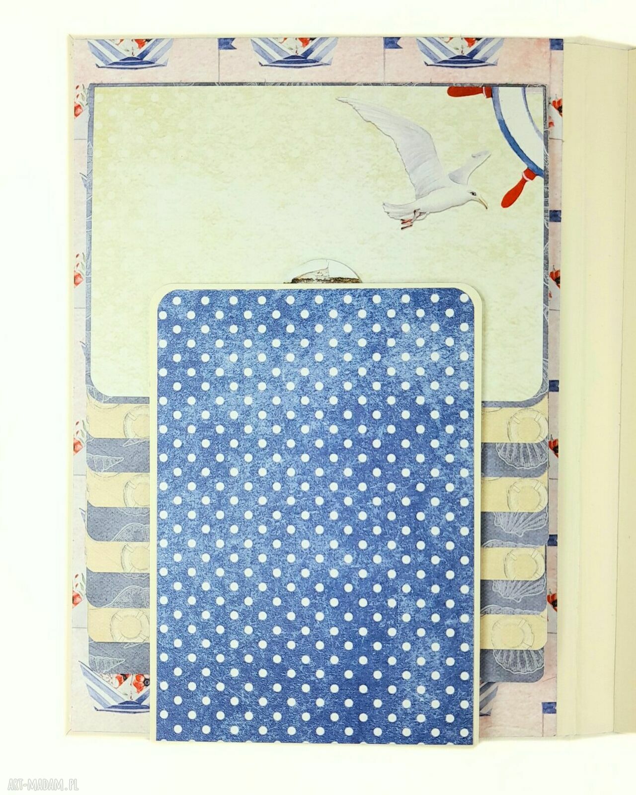 Album morski na zdjęcia 9x13 cm - ręcznie robiony prezent