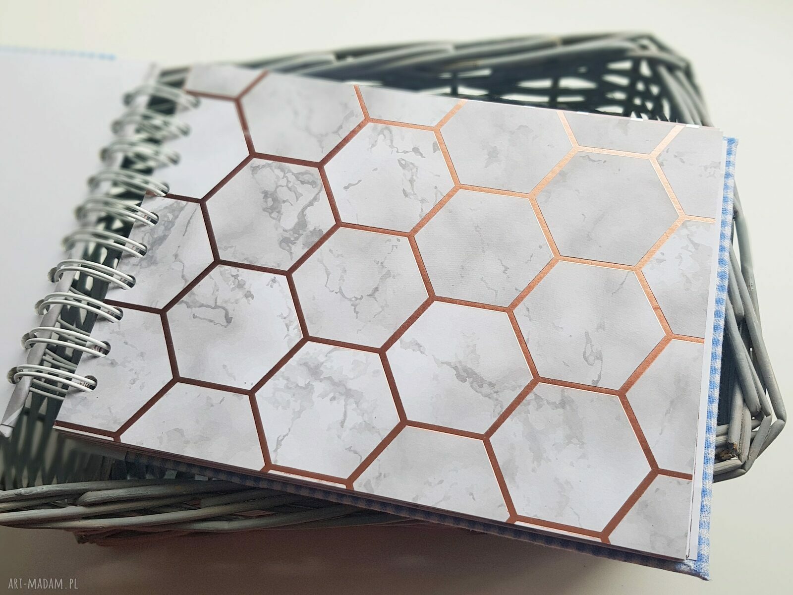 Album na zdjęcia Blue - miękka bawełniana okładka (scrapbooking)
