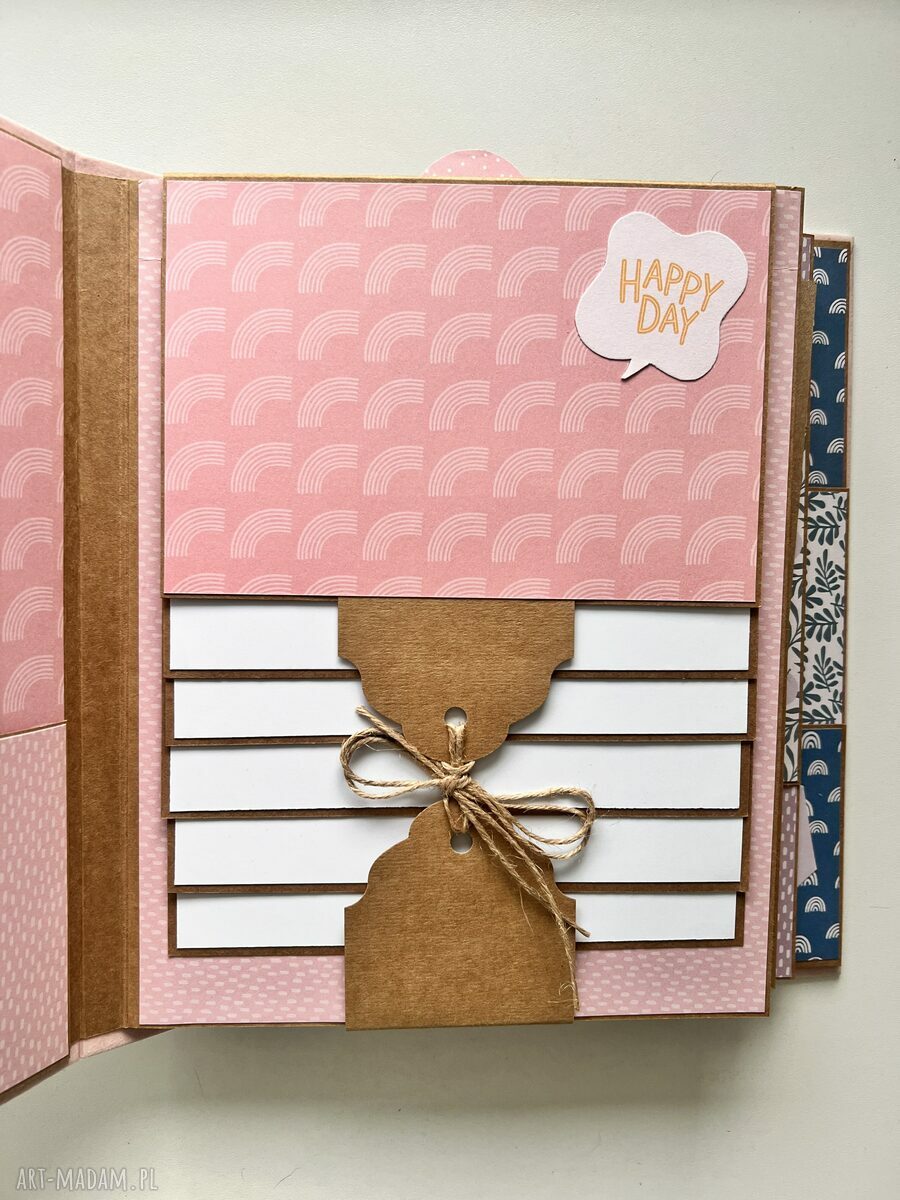 Album na zdjęcia Candy - scrapbooking różowy dla dziewczyny