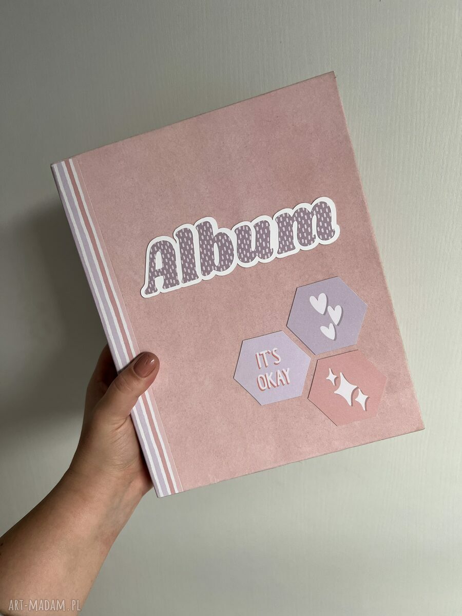 Album na zdjęcia Candy - scrapbooking różowy dla dziewczyny