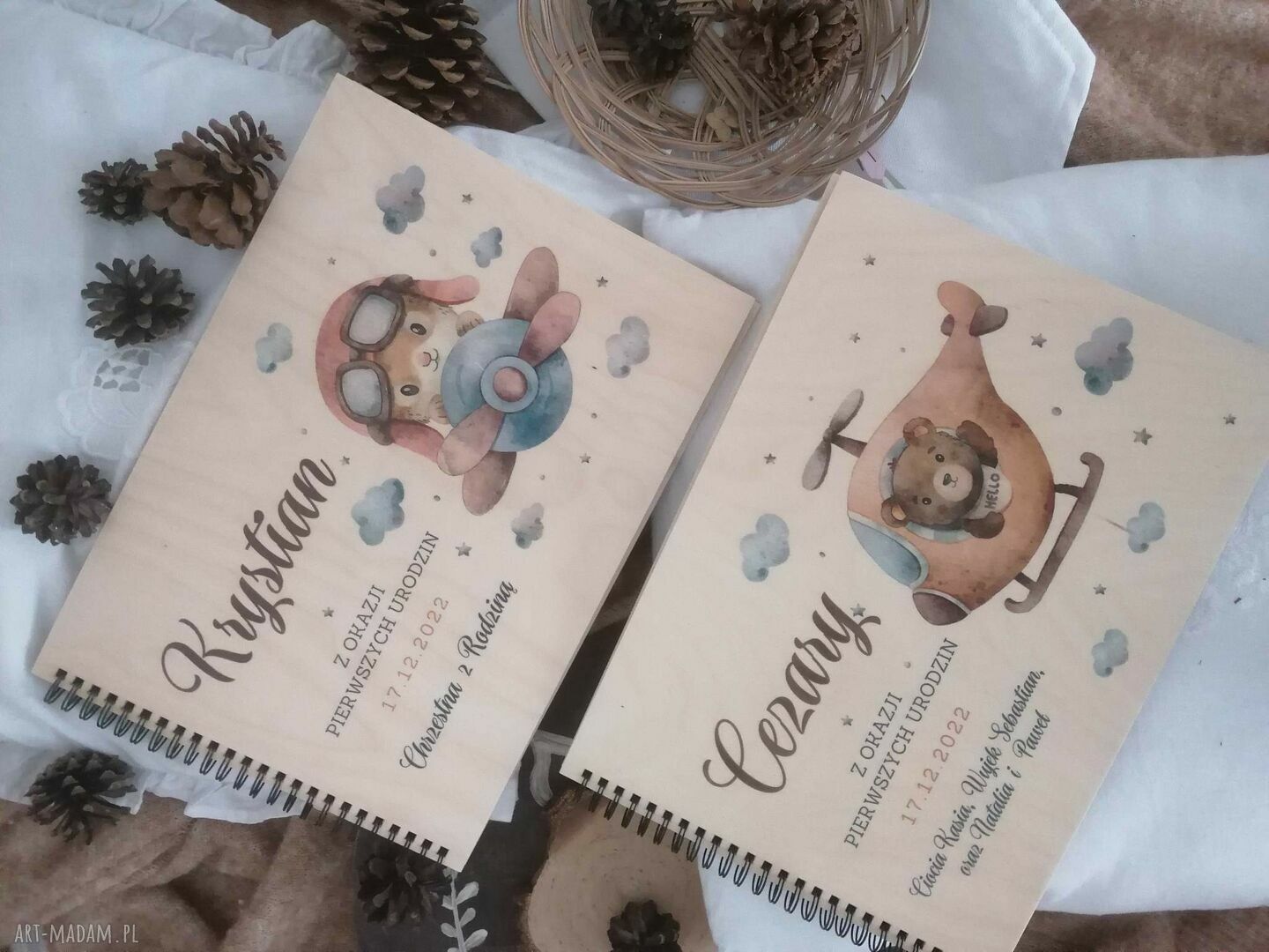 Personalizowany album na zdjęcia Pamiątka Chrztu Świętego