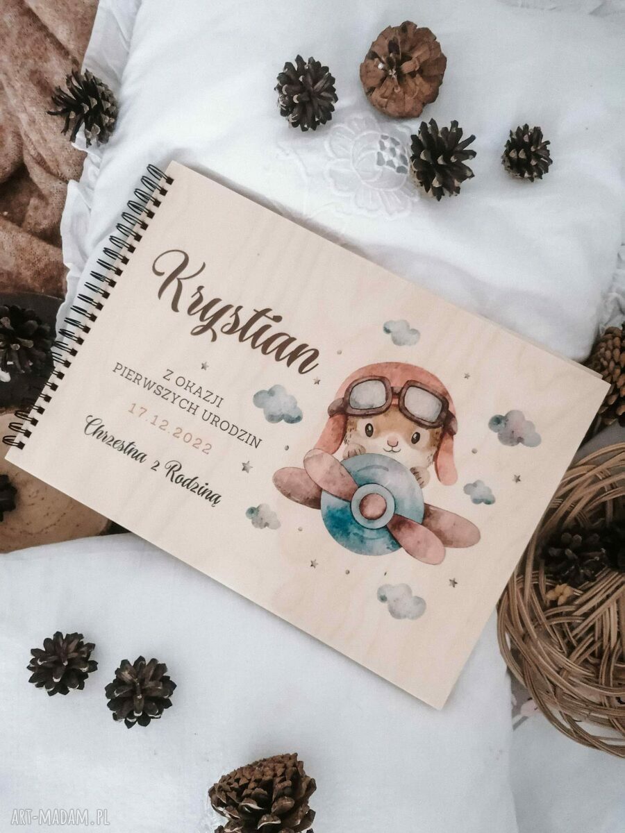 Personalizowany album na zdjęcia Pamiątka Chrztu Świętego