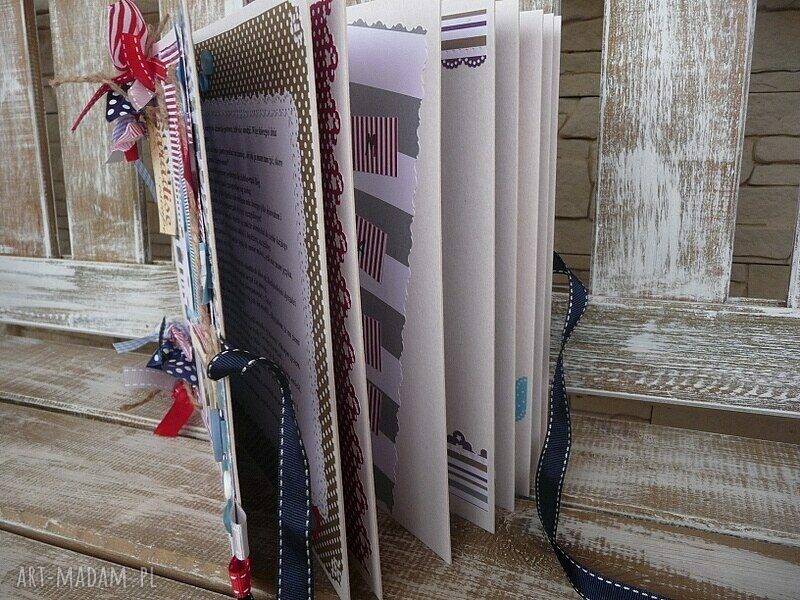 Album scrapbooking Styl Mare (25x25 cm) - pastelowy, ręcznie robiony