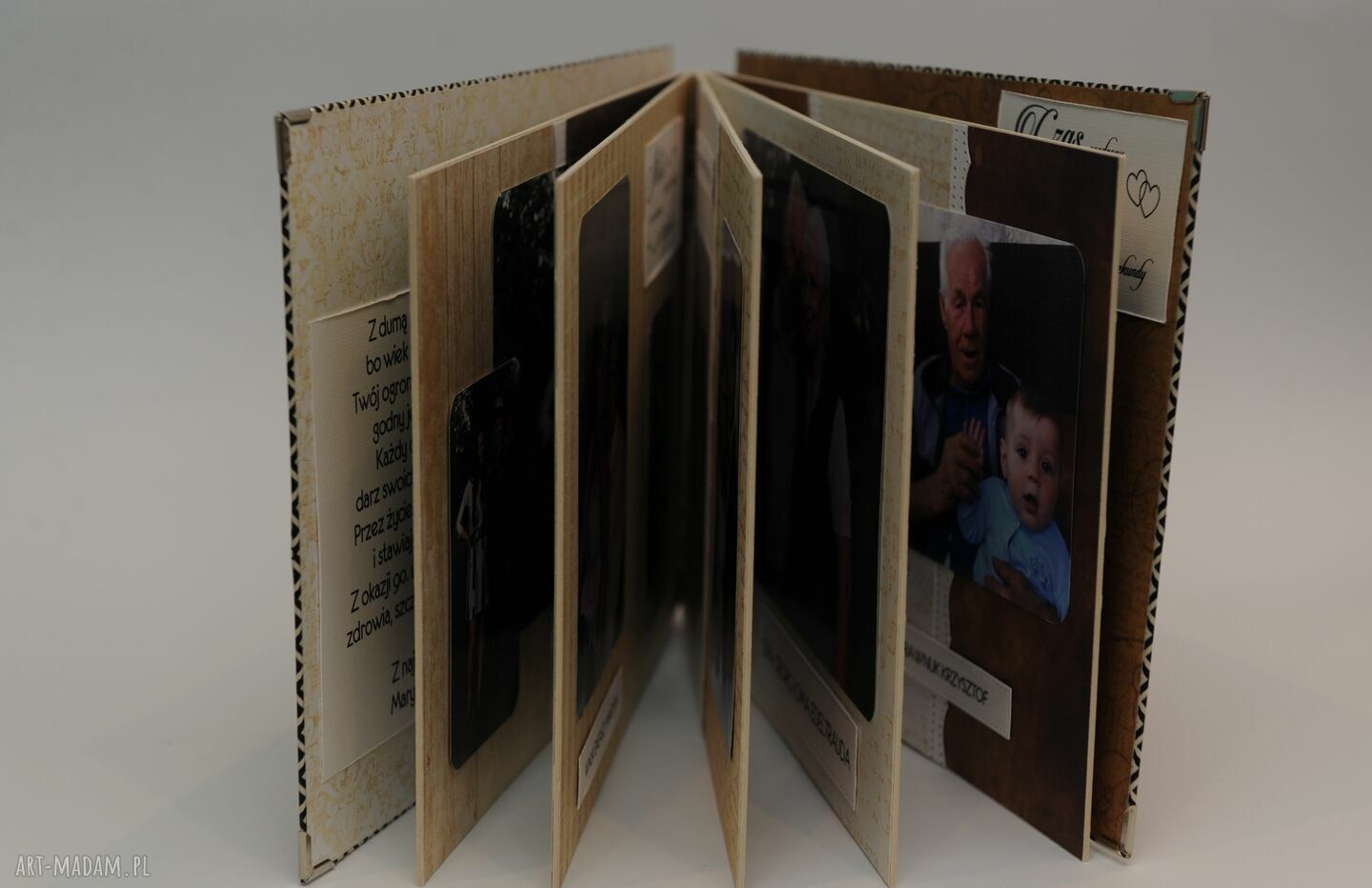 Album urodzinowy A4 - scrapbooking na zdjęcia z efektem 3D