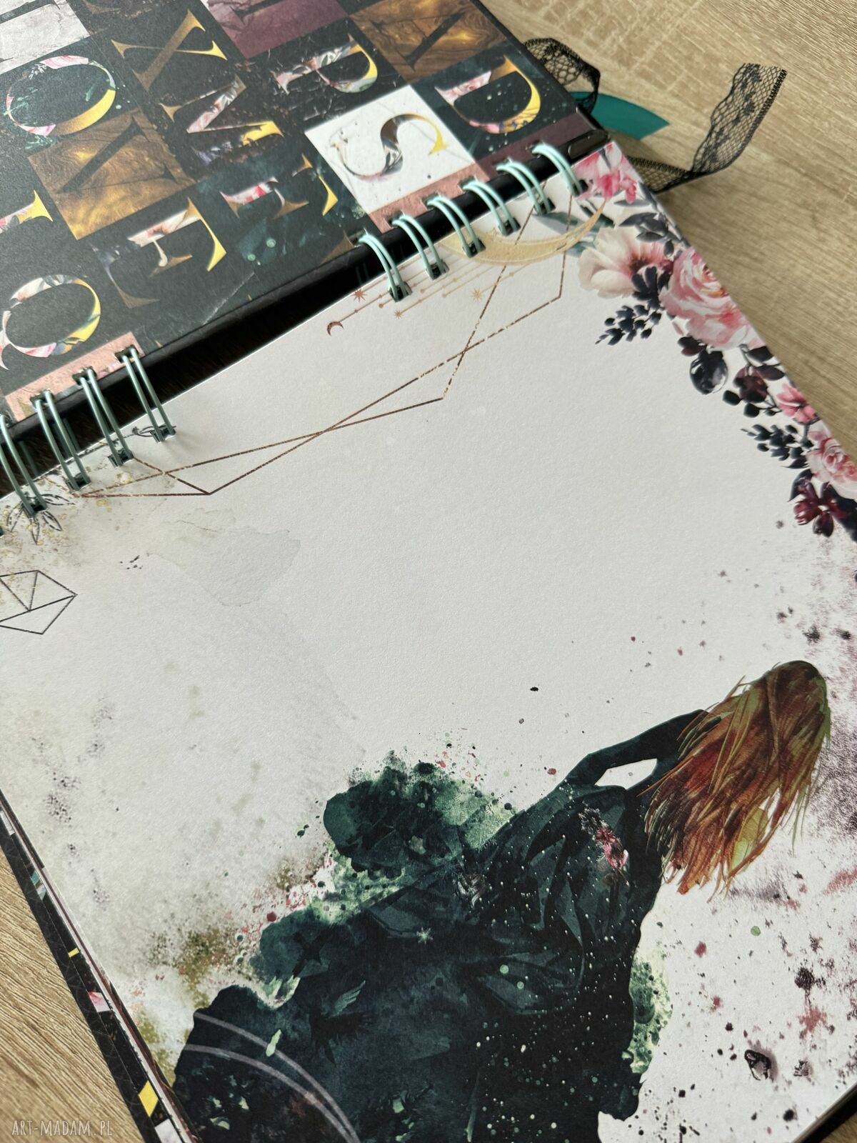 Album wróżki - ręcznie robiony scrapbook na wieczór panieński i urodziny (25x25 cm)