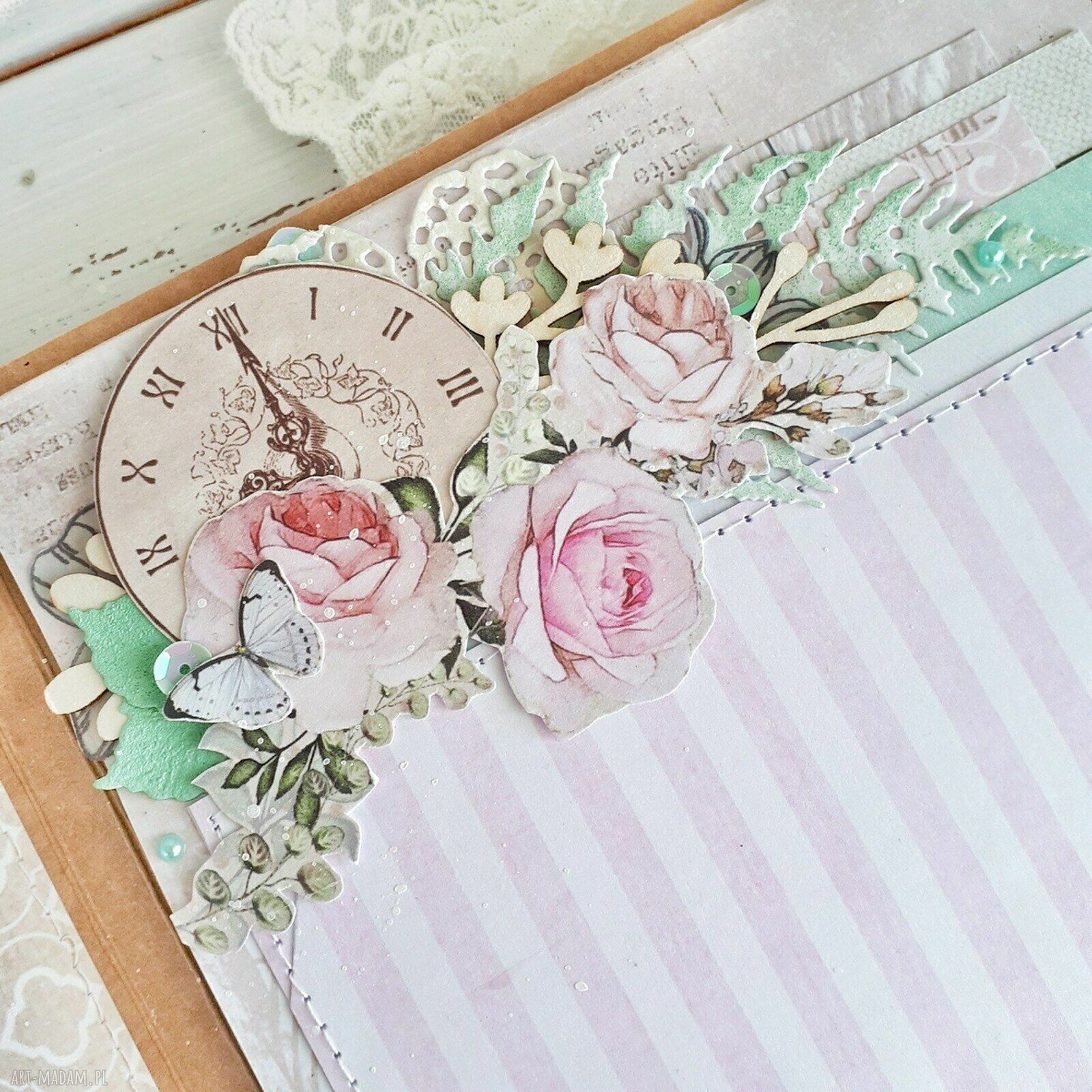 Album scrapbookingowy na zdjęcia - ręcznie robiona pamiątka