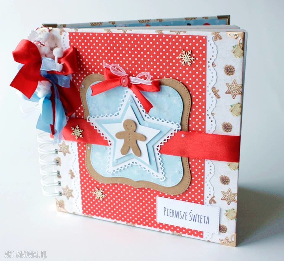 Pomysł : Album piernikiem święta prezent dziewczynka