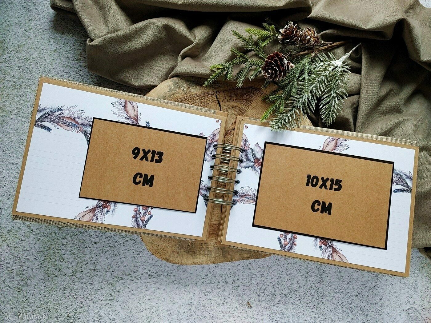 Album scrapbooking 'Zimowe wspomnienia' - zimowa pamiątka na święta