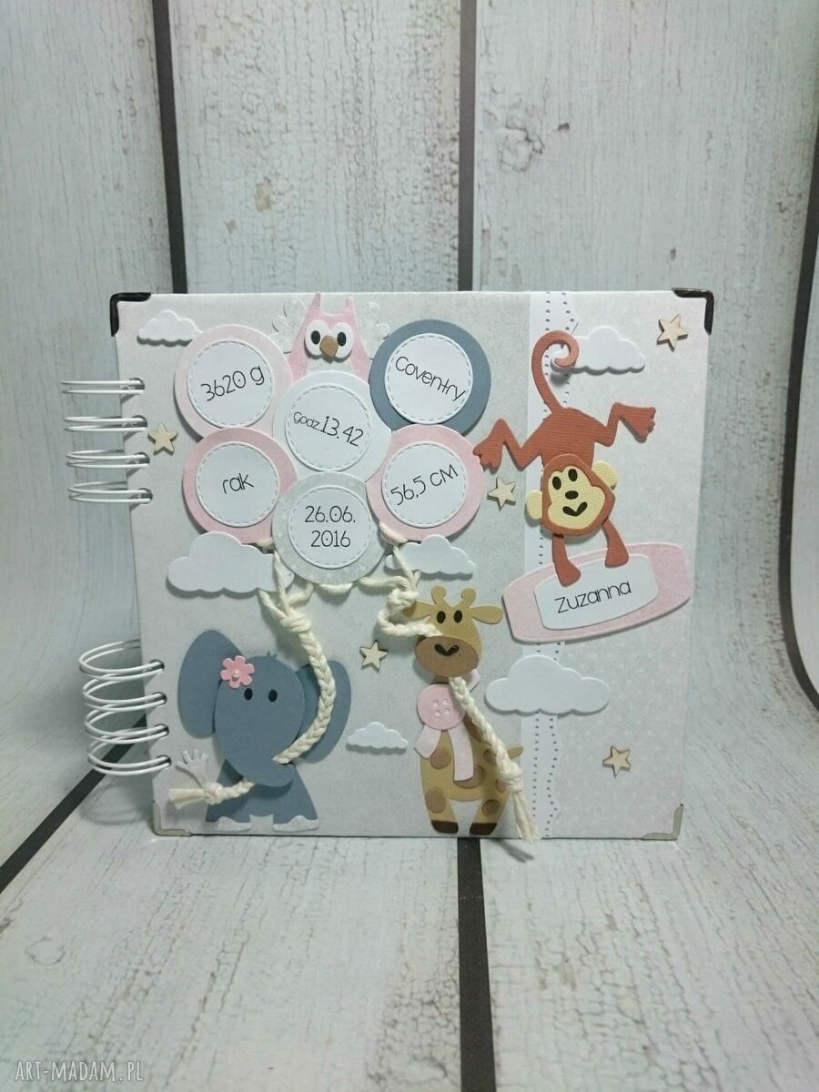 niepowtarzalne scrapbooking albumy album zoo