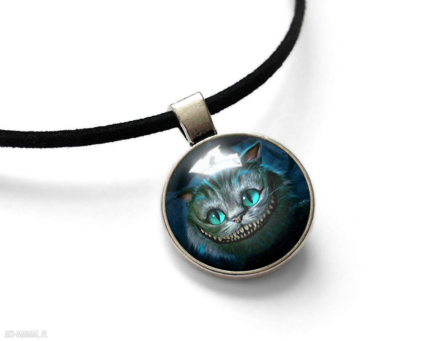 Choker „Alicja w Krainie Czarów” z powiększającym szkłem 20 mm Eggin Egg