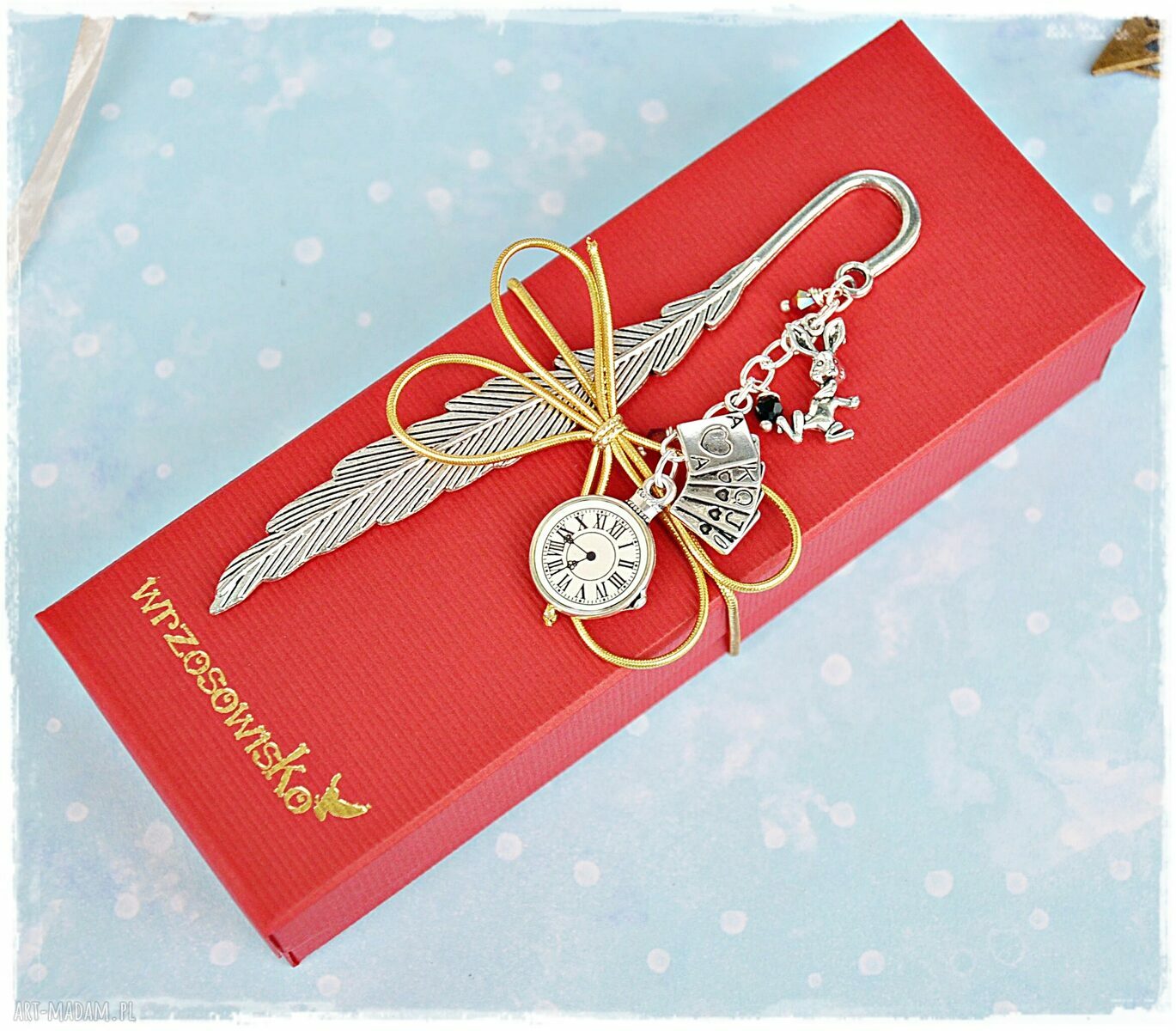 Alicja w Krainie Czarów zakładka do książki Handmade