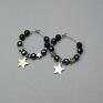 niebieskie kolczyki szlachetna alloys collection /navy blue star/