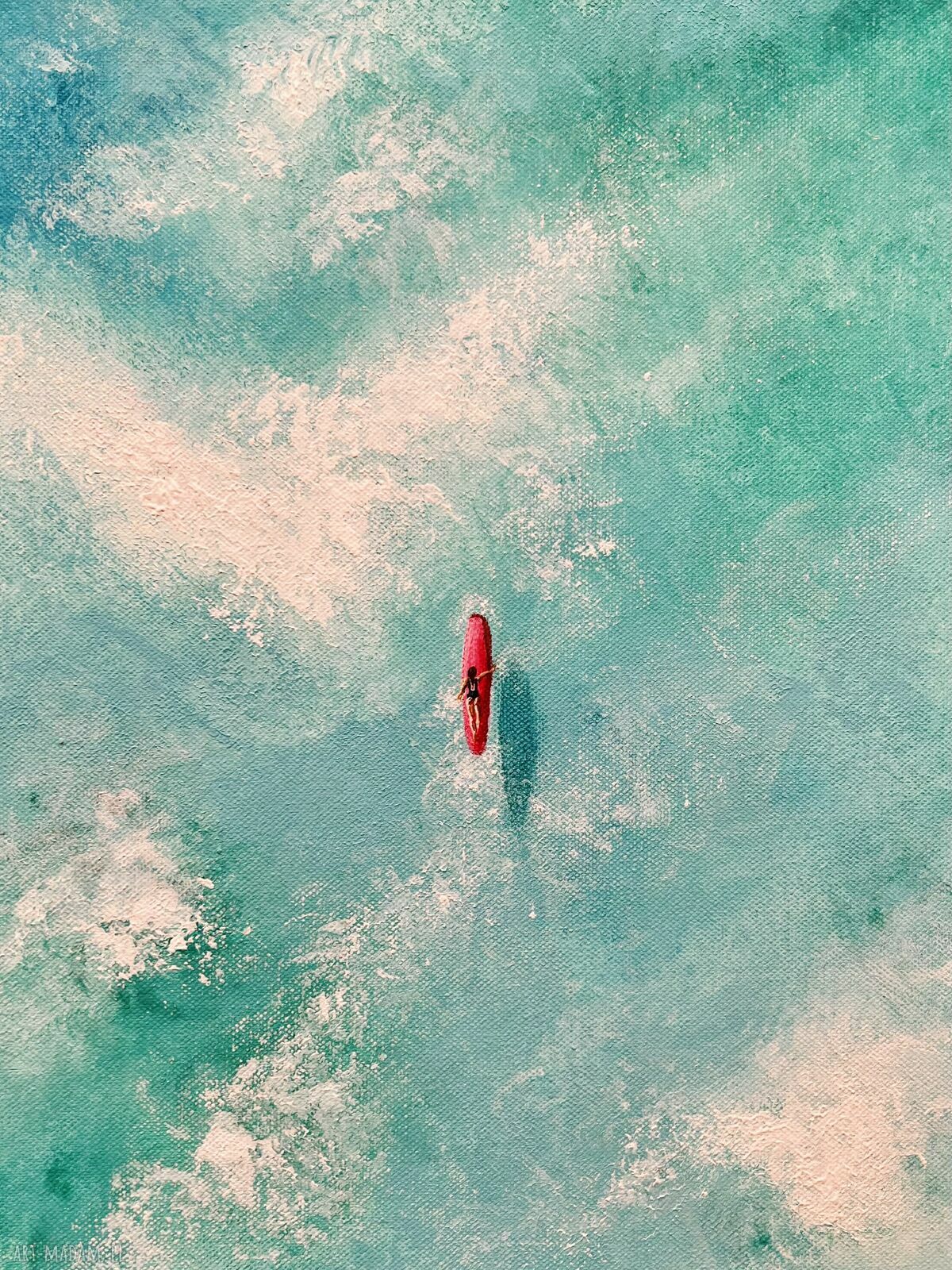 Aloha - akrylowy obraz oceanu na płótnie 40 x 30 cm