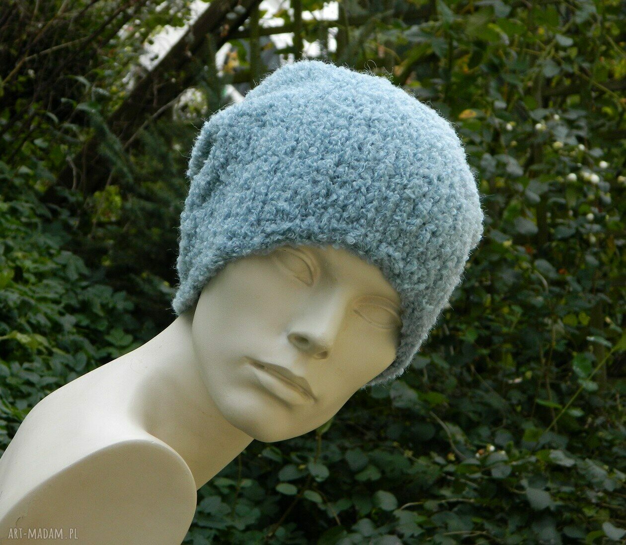 Alpaca boucle * efektowna zimowa czapka