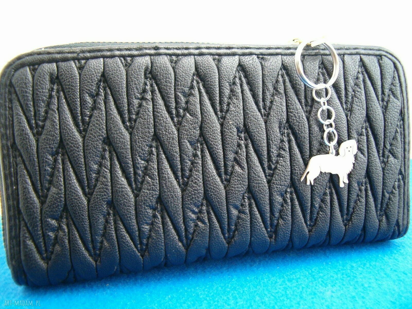 Alpejski gończy w srebrze 925 - brelok handmade nr 32