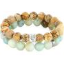 autorskie bransoletki amazonite & jasper with beads