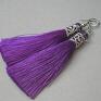 unikalne kolczyki boho amethyst -