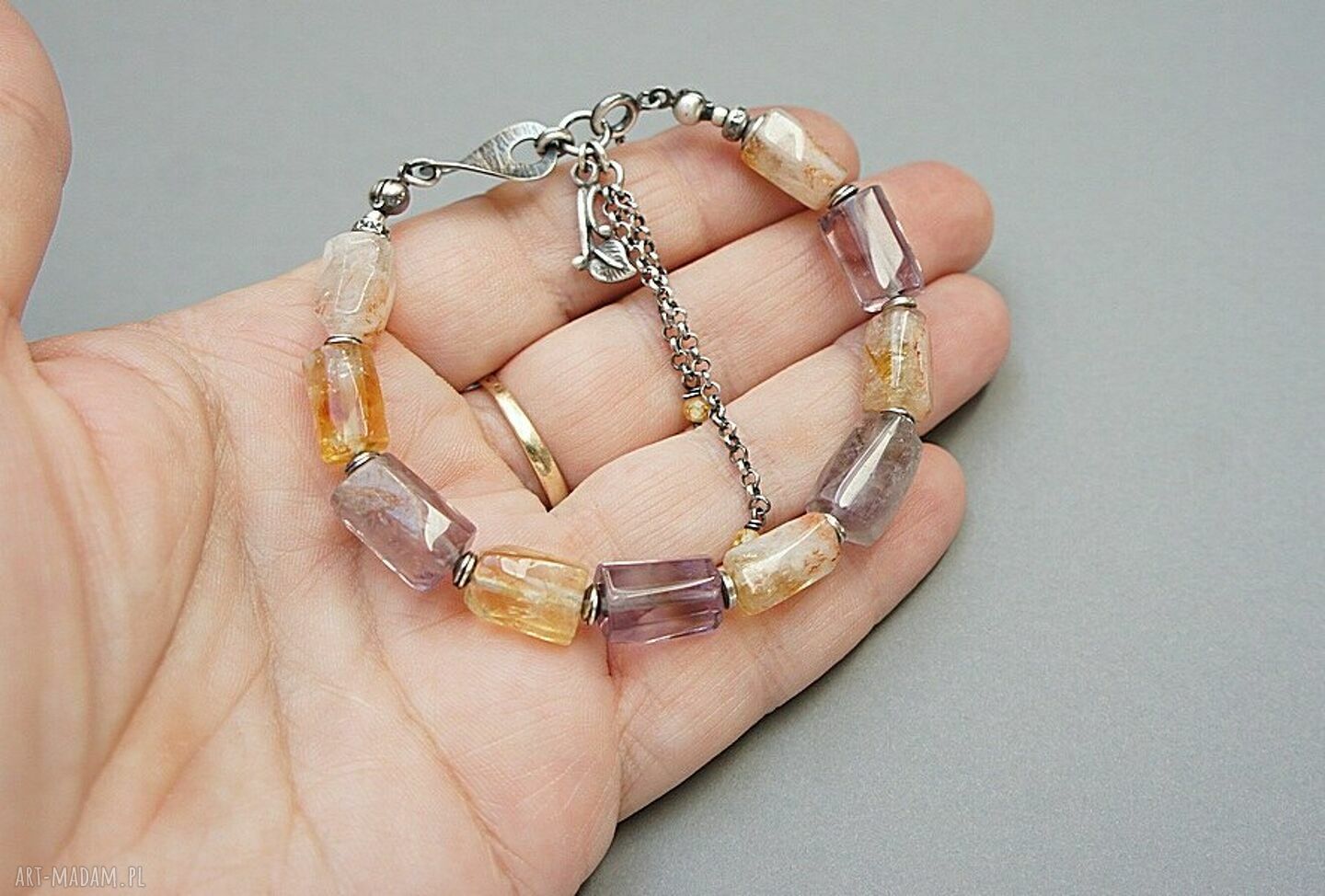 bransoletki: Ametrine vol. 5 bransoletka Handmade
