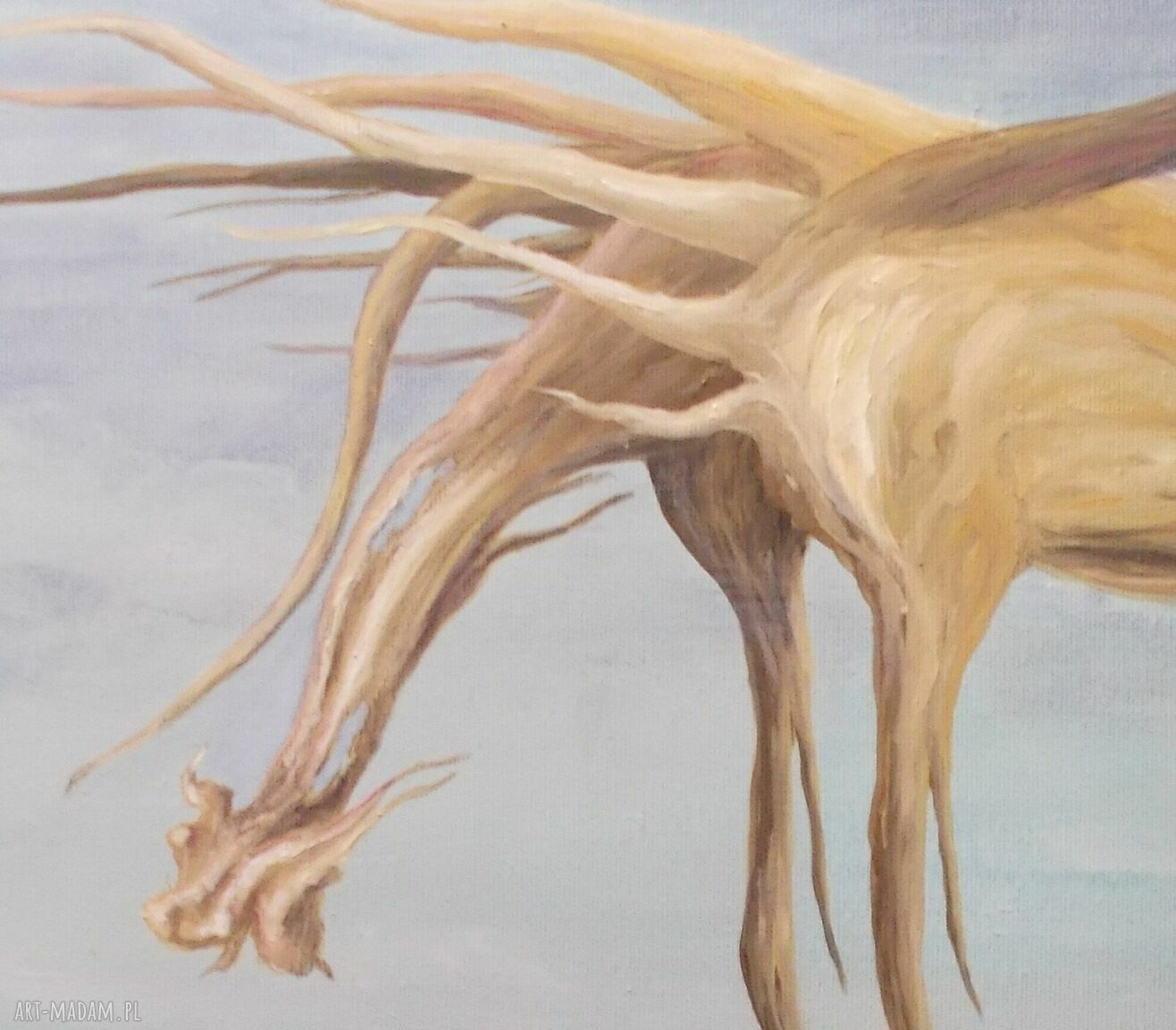 Amissa Mundo - autorski obraz olejny na płótnie 60x80 cm, surrealizm
