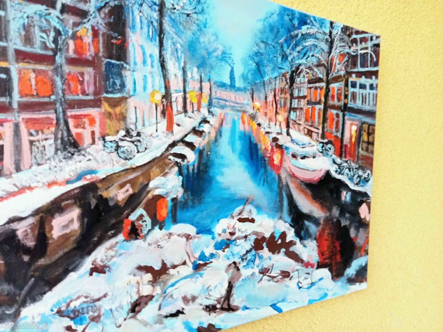 Amsterdam - obraz akrylowy ręcznie malowany